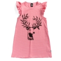 Littlehorn S14 Forest Deer Dress Red Stripe